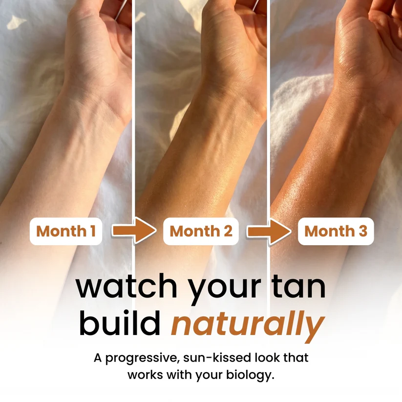 Tan progression over 3 months